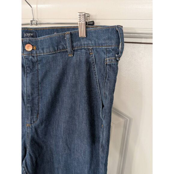 J. Crew denim trouser Pant women's 32 career minimalist‎ preppy coastal - Picture 4 of 8